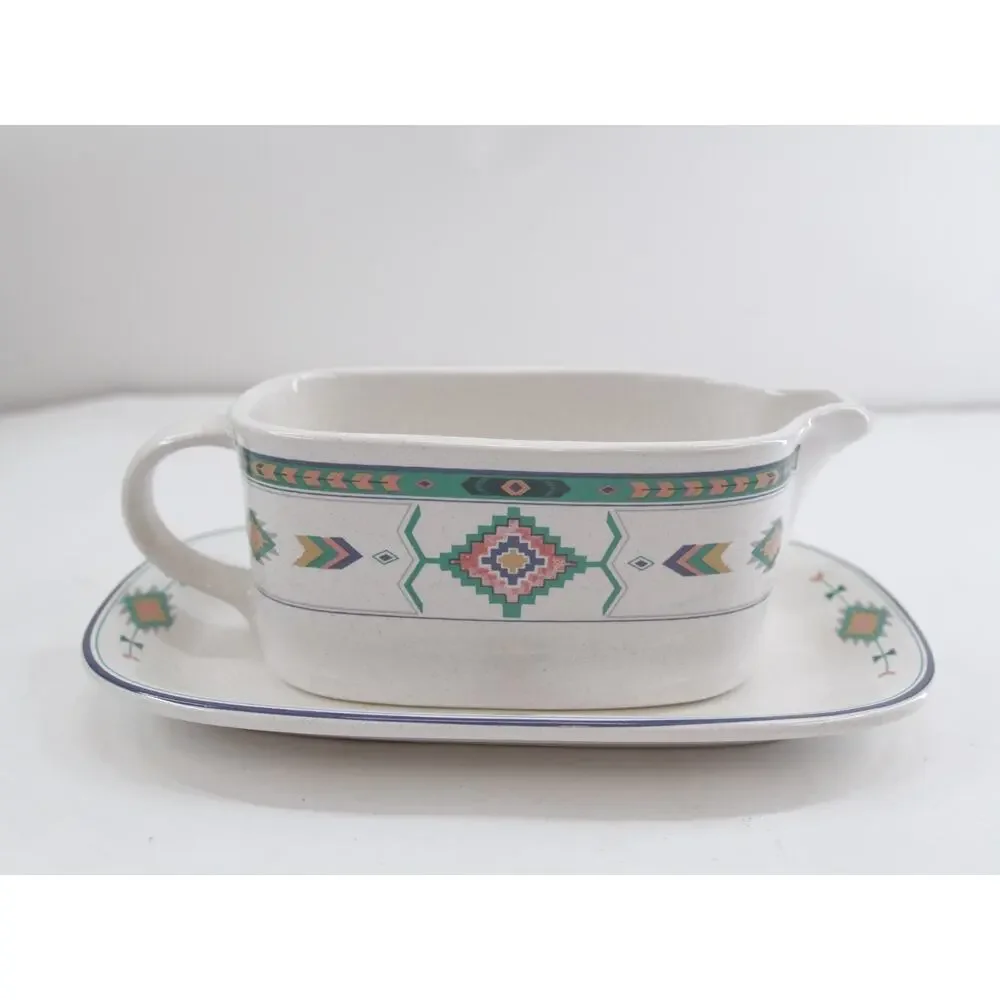 Studio Nova Adirondack 3 Piece Dinner plate, Gravy Boat, Underplate